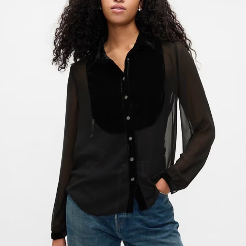 NWT Gap Classic Bib Shirt